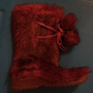 Furry boots
